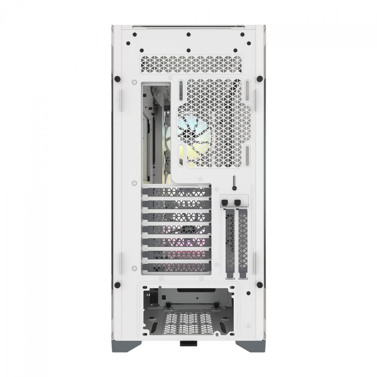 Gabinete Gamer Corsair iCUE 5000X RGB, Mid Tower, Vidro Temperado, White, ATX, Sem Fonte, Com 3 Fans, CC-9011213-WW