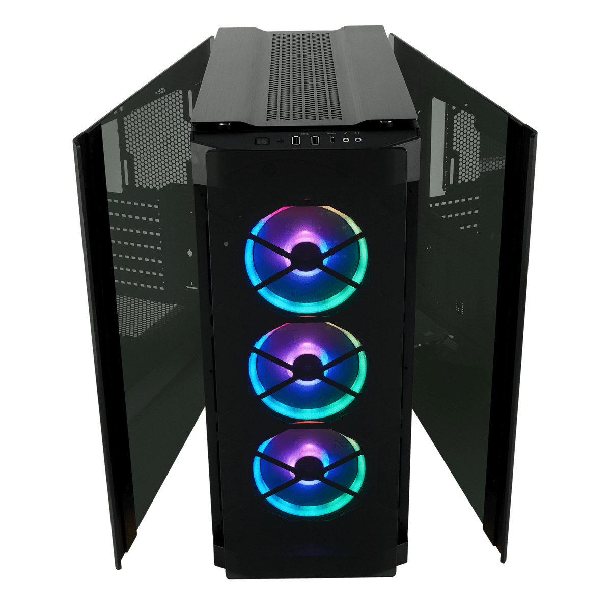 Gabinete Gamer Corsair Obsidian 500D RGB SE Premium, MidTower, Com 3 Fan, Vidro Temperado, Sem Fonte, CC-9011139-WW