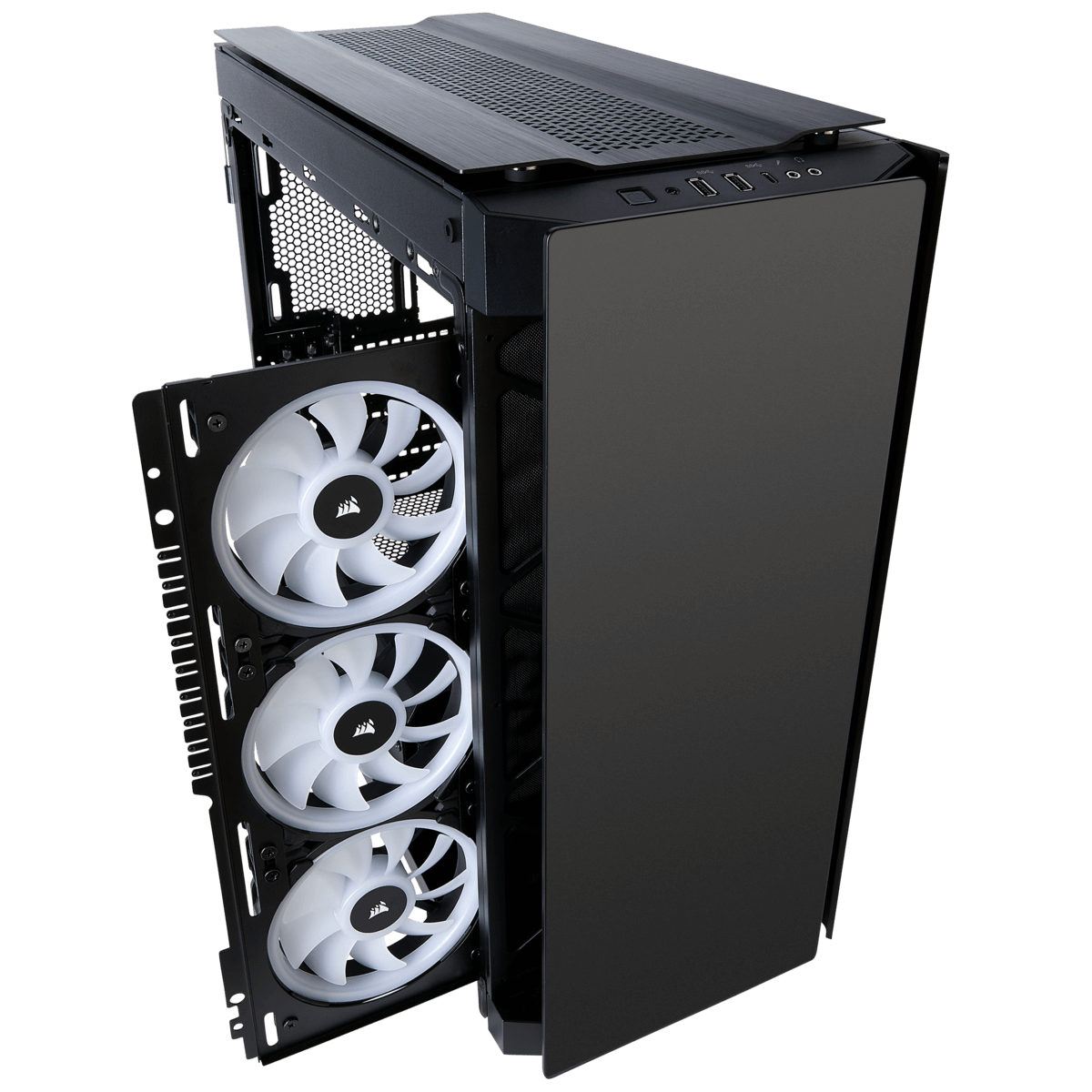 Gabinete Gamer Corsair Obsidian 500D RGB SE Premium, MidTower, Com 3 Fan, Vidro Temperado, Sem Fonte, CC-9011139-WW