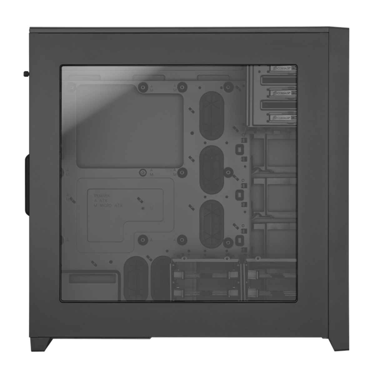 Gabinete Gamer Corsair Obsidian 750D, Full Tower, Com 3 Fan, Black, Sem Fonte, CC-9011035-WW