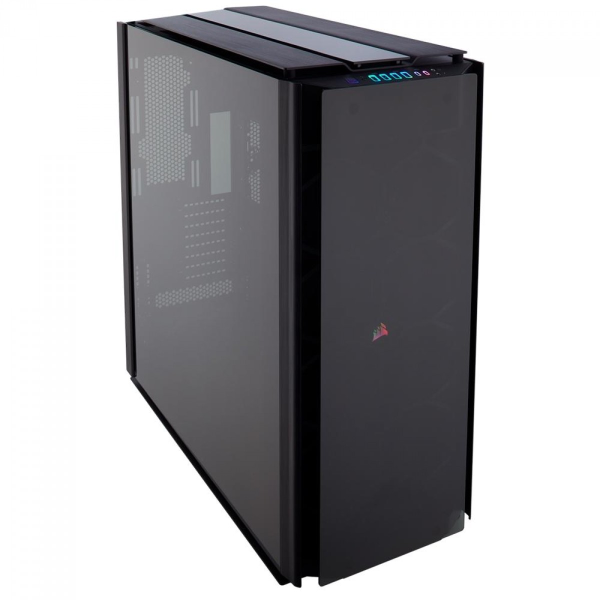Gabinete Gamer Corsair Obsidian Series 1000D, RGB, Super Tower, Vidro temperado, Black, Sem Fonte, Sem Fan, CC-9011148-WW