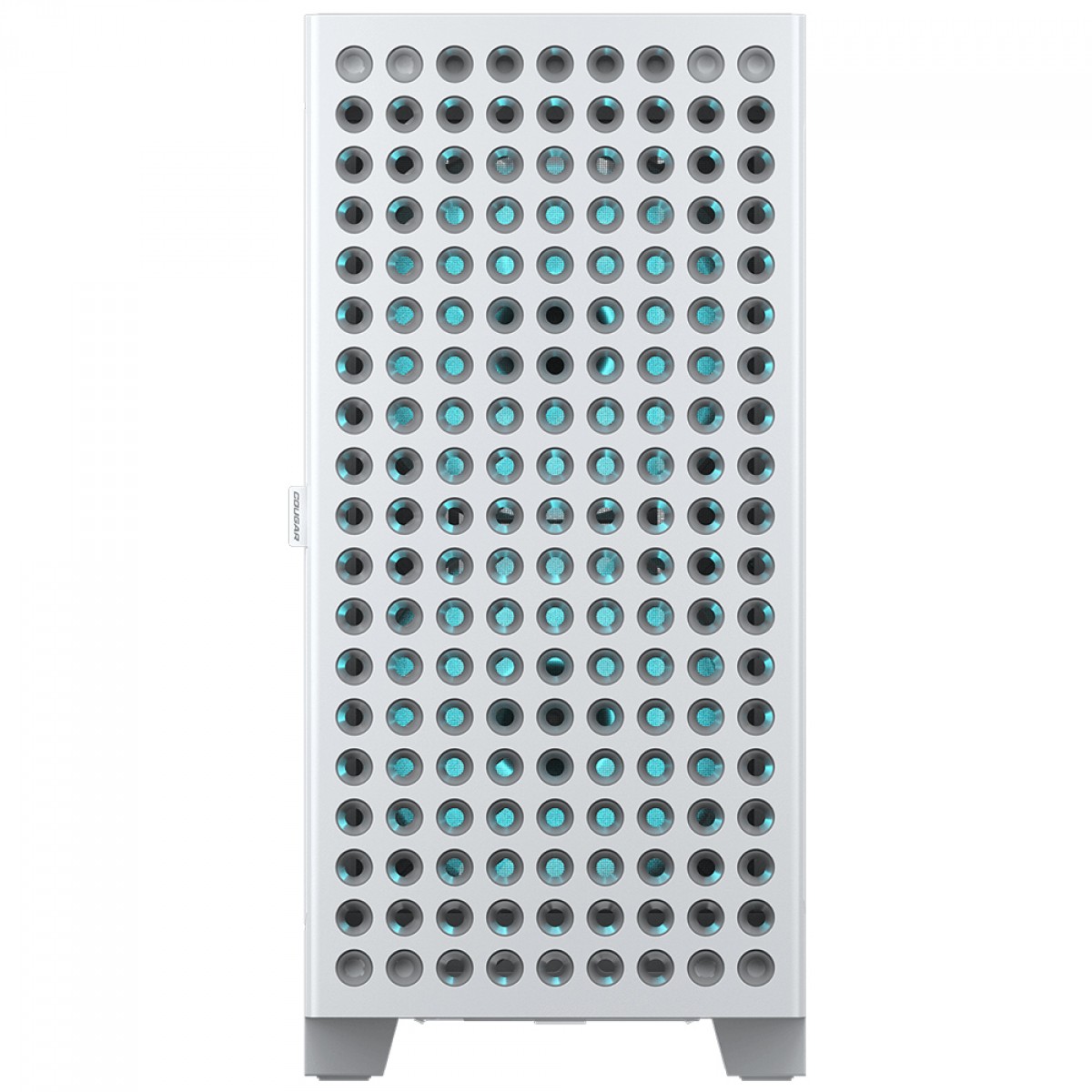 Gabinete Gamer Cougar Airface ECO RGB, Mid Tower, Vidro Temperado, E-ATX, Sem Fonte, Com 3 Fans, Branco, 385YA20.0002