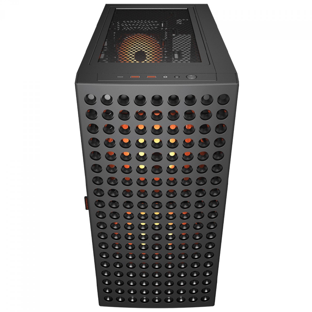 Gabinete Gamer Cougar Airface ECO RGB, Mid Tower, Vidro Temperado, E-ATX, Sem Fonte, Com 3 Fans, Preto, 385YA20.0001