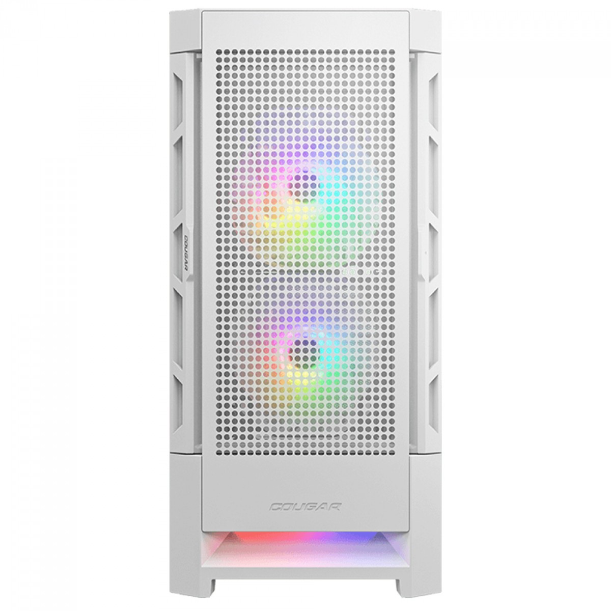 Gabinete Gamer Cougar Airface RGB White, Mid Tower, Vidro Temperado, ATX, Com 3 Fans, Branco, 385ZD10.0005