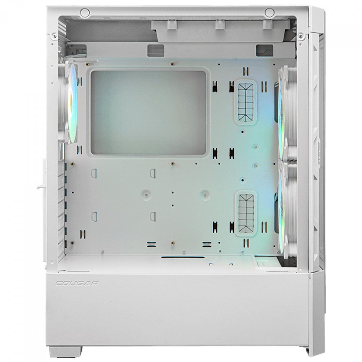 Gabinete Gamer Cougar Airface RGB White, Mid Tower, Vidro Temperado, ATX, Com 3 Fans, Branco, 385ZD10.0005
