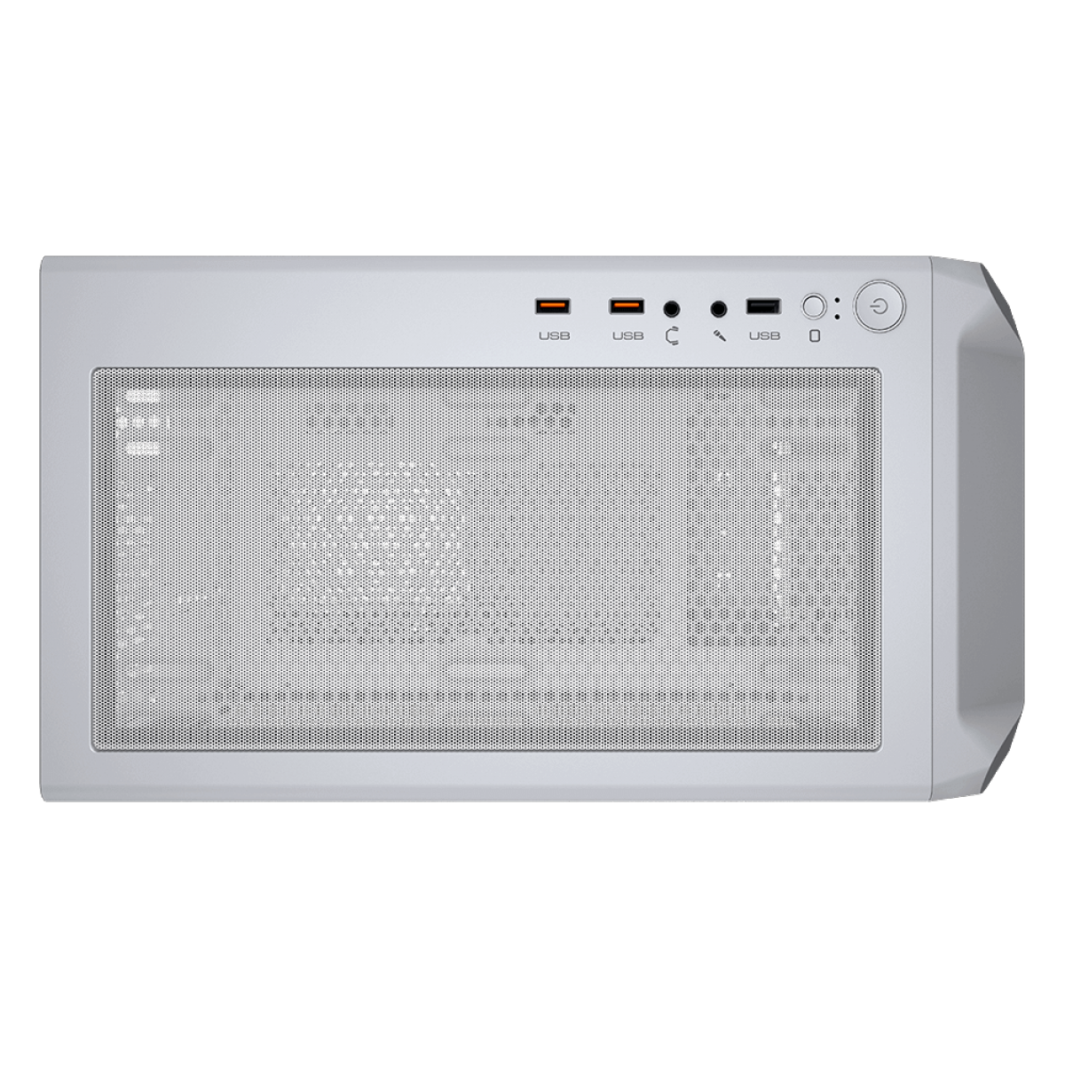 Gabinete Gamer Cougar Archon 2 Mesh RGB, Mid Tower, Vidro Temperado, ATX, White, Sem Fonte, Com 3 Fans, 385CC50.0002