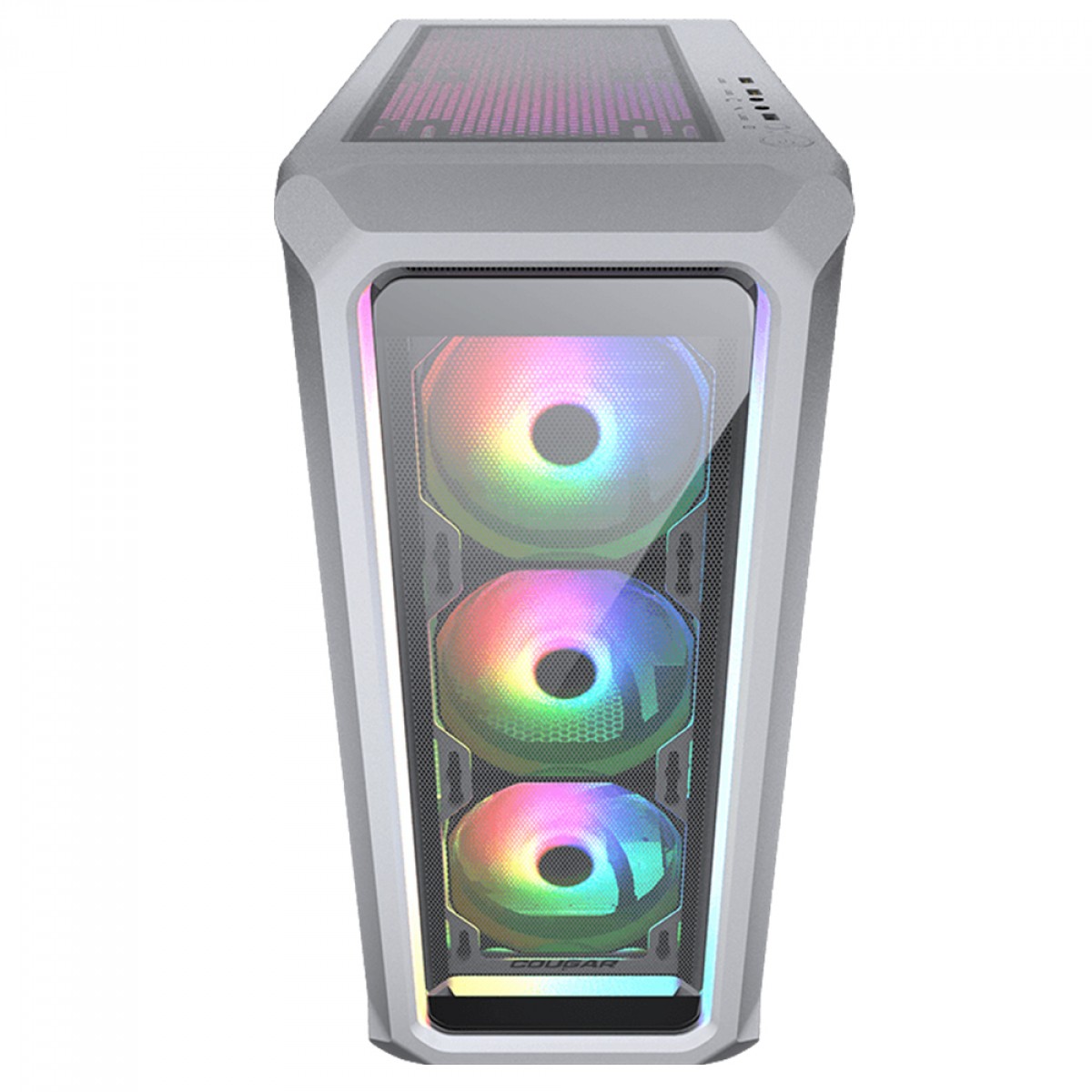 Gabinete Gamer Cougar Archon 2 RGB, Mid Tower, Vidro Temperado, ATX, White, Sem Fonte, Com 3 Fans, 385CC50.0004  