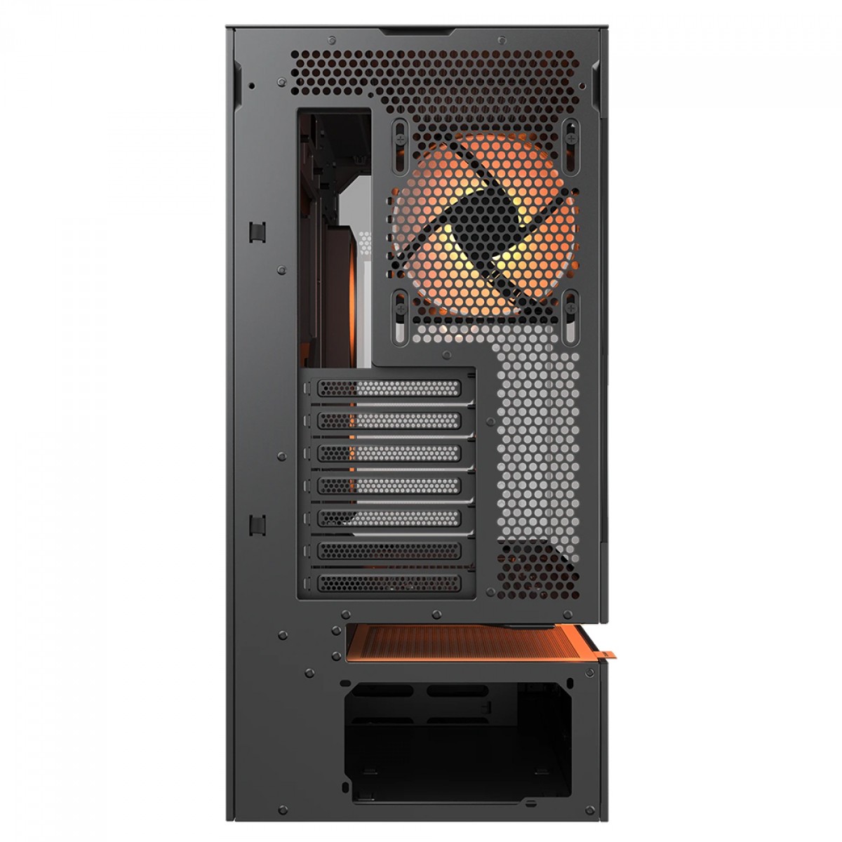 Gabinete Gamer Cougar CFV235, Mid Tower, Vidro Temperado, ATX, Sem Fonte, Com 3 Fans ARGB, Preto, 382DA40.0001