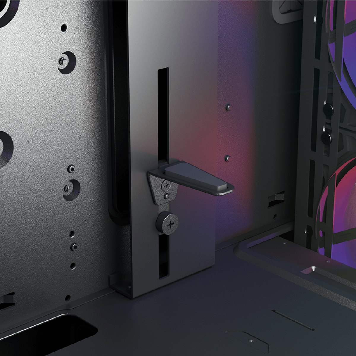 Gabinete Gamer Cougar Duoface PRO RGB, Mid Tower, Vidro Temperado, E-ATX, Black, Sem Fonte, Com 4 Fans, 385AD10.0001