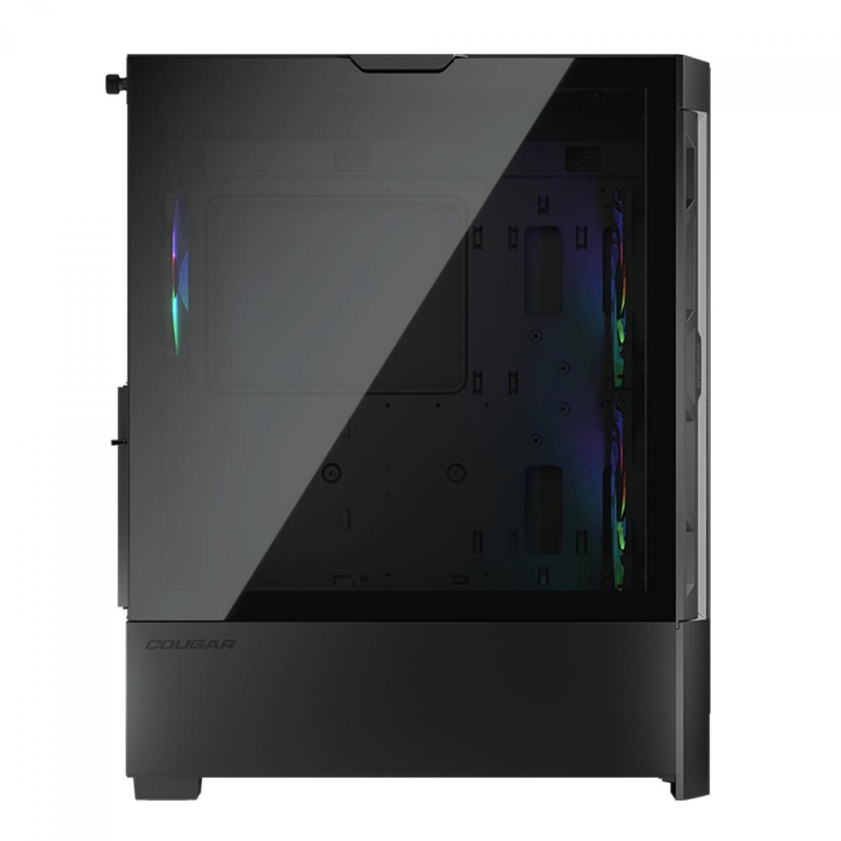 Gabinete Gamer Cougar Duoface RGB, Mid Tower, Vidro Temperado, E-ATX, Black, Sem Fonte, Com 3 Fans, 385ZD10.0001