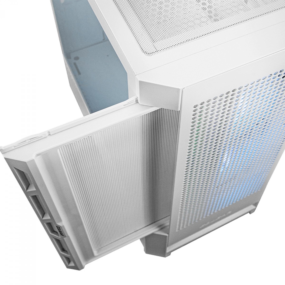 Gabinete Gamer Cougar Duoface RGB, Mid Tower, Vidro Temperado, E-ATX, White, Sem Fonte, Com 3 Fans, 385ZD10.0003