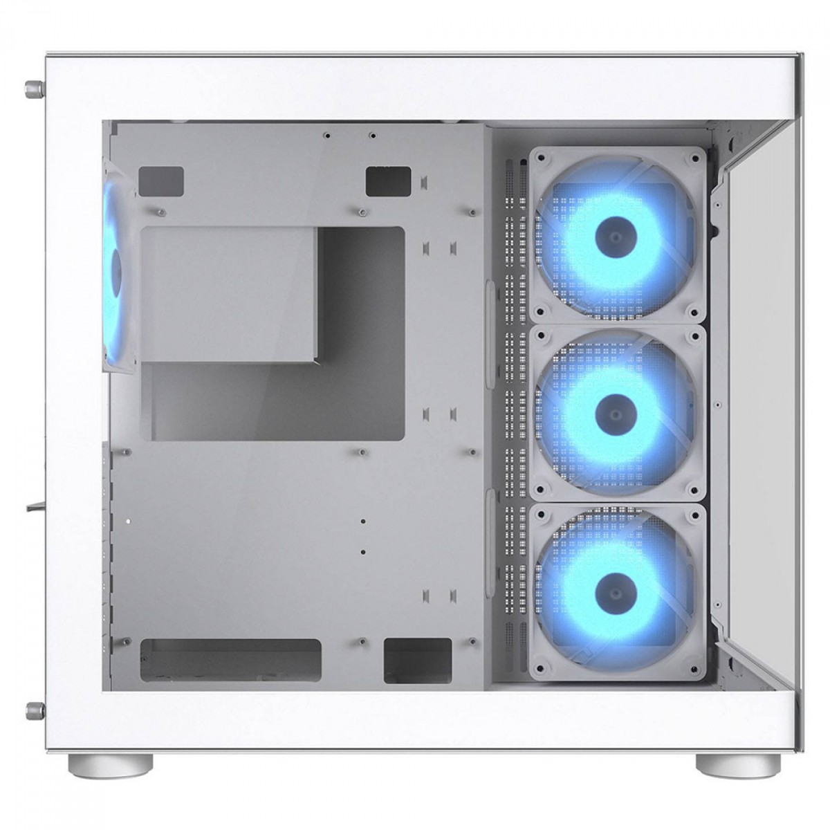 Gabinete Gamer Cougar FV150 RGB  White, Mid Tower, Vidro Temperado, ATX, Com 4 Fans, Branco, 385KA10.0002