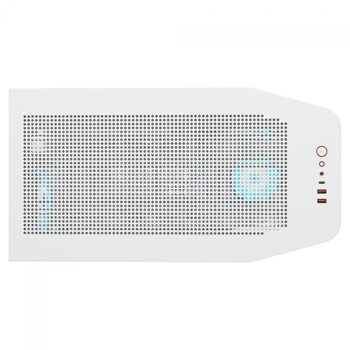 Gabinete Gamer Cougar FV270 White RGB, Mid Tower, Vidro Temperado, EATX, Com 4 Fans, Branco, 3858M60.0006