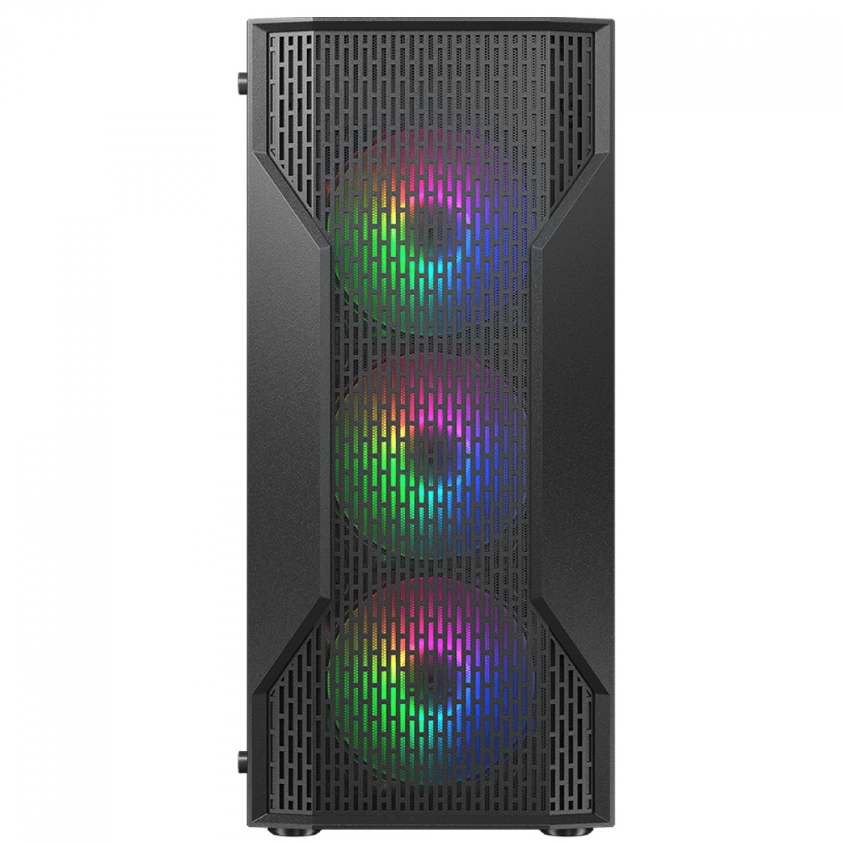 Gabinete Gamer Cougar MX 110 RGB, Mid Tower, Vidro Temperado, ATX, Sem Fonte, Com 4 Fans, Preto, 382BD20.0001