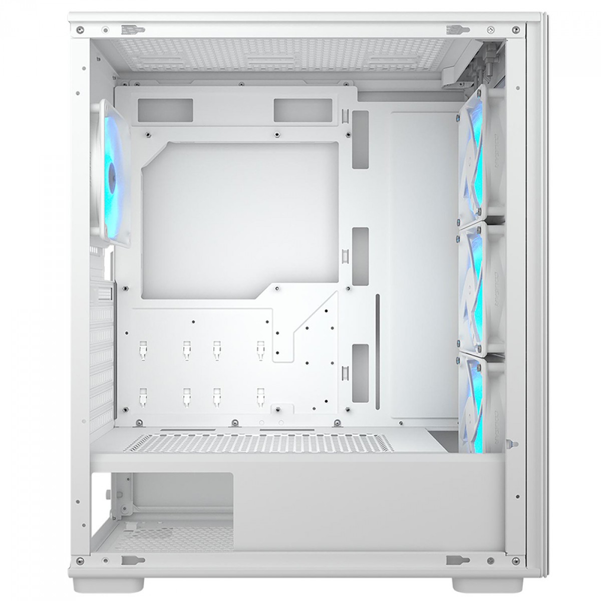 Gabinete Gamer Cougar MX220 RGB, Mid Tower, Vidro Temperado, ATX, Com 4 Fans, Branco, 382AC80.0002