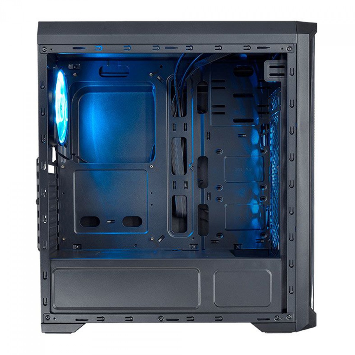 Gabinete Gamer Cougar MX330-G AIR, Mid Tower, Vidro Temperado, ATX, Black, Sem Fonte, Com 3 Fans, 385NC10.0021