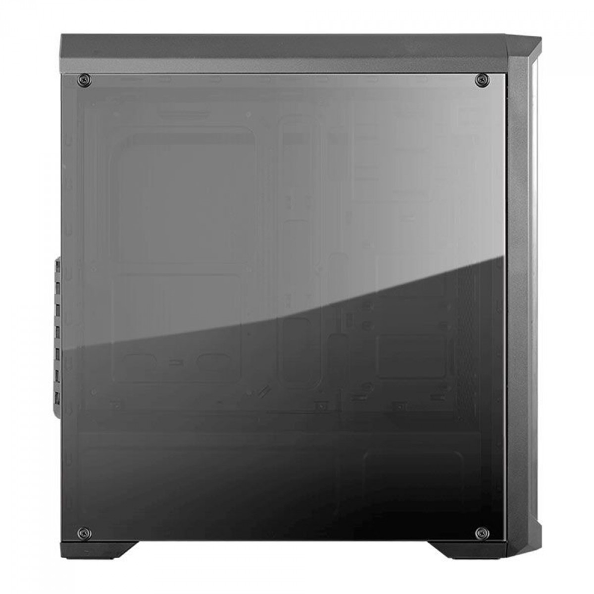Gabinete Gamer Cougar MX330-G AIR, Mid Tower, Vidro Temperado, ATX, Black, Sem Fonte, Com 3 Fans, 385NC10.0021