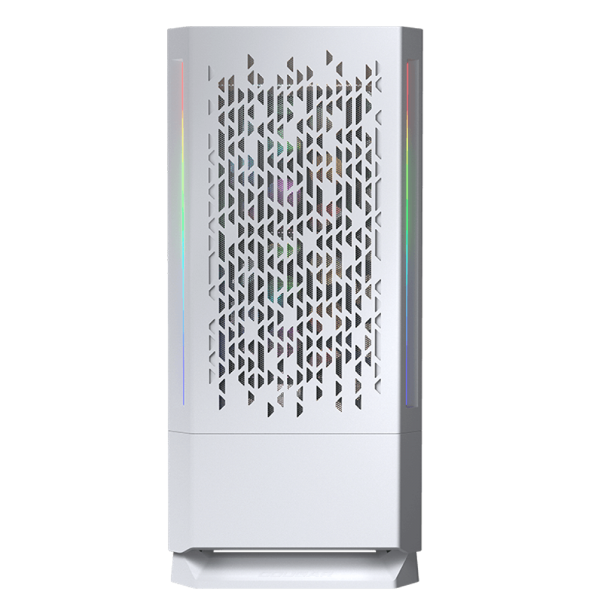 Gabinete Gamer Cougar MX430 AIR RGB, Mid Tower, Vidro Temperado, White, ATX, Sem Fonte, Com 3 Fans, 3851C60.0002