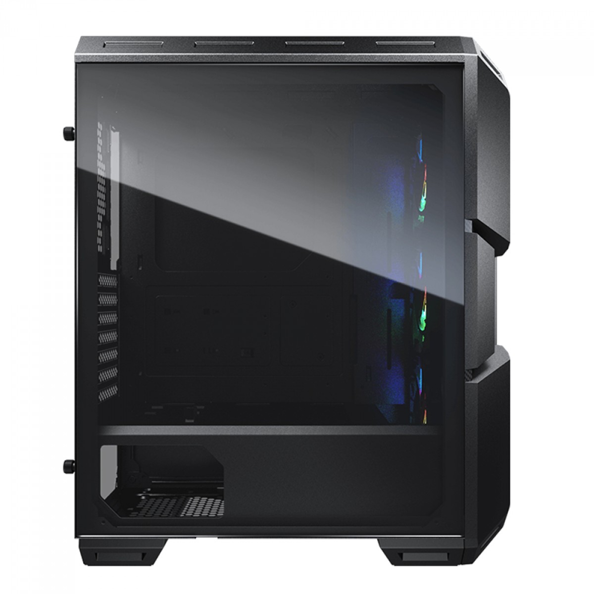 Gabinete Gamer Cougar MX440 Mesh RGB, Mid Tower, Vidro Temperado, ATX, Black, Sem Fonte, Com 3 Fans, 3856C10.0007