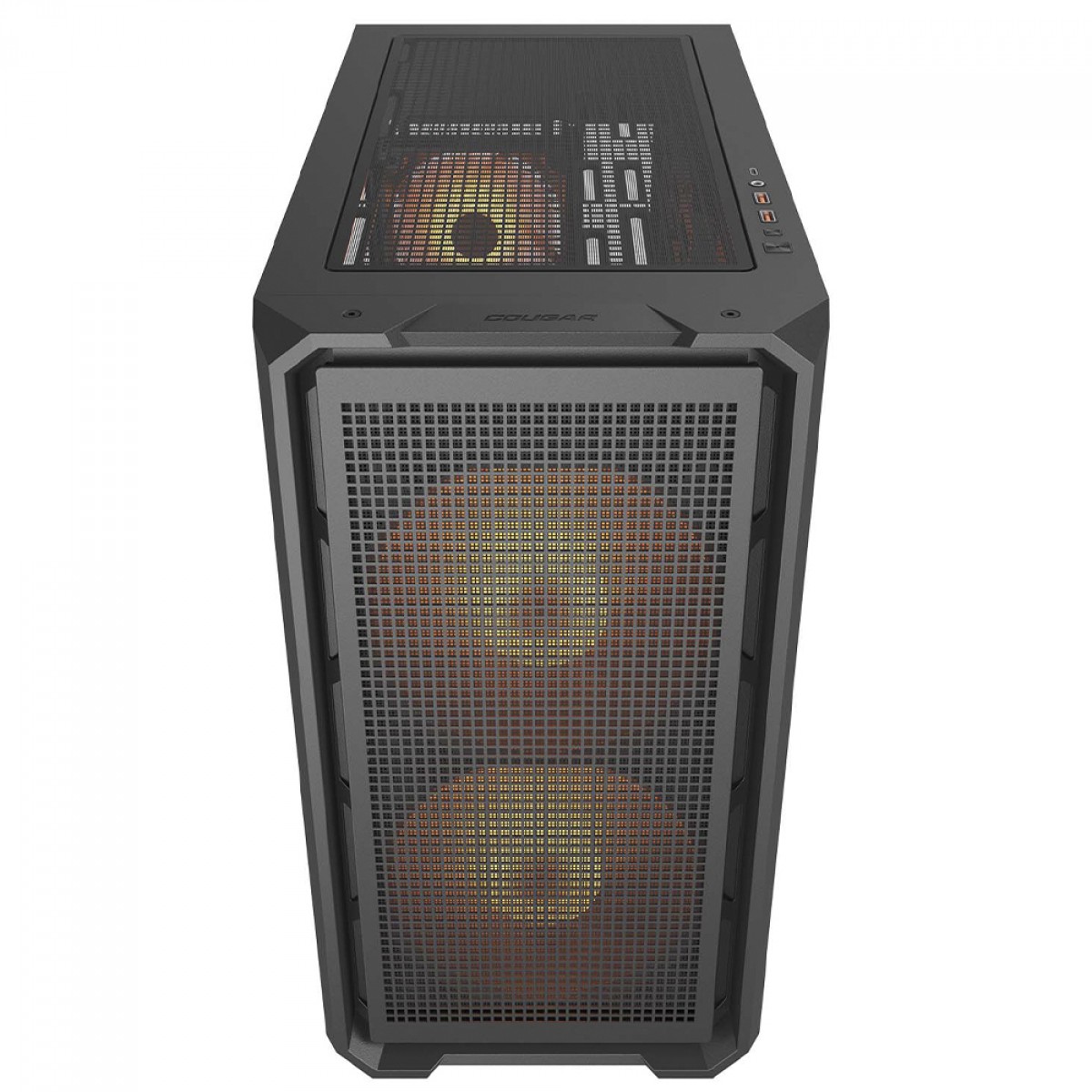 Gabinete Gamer Cougar MX600 Mini RGB, Mini Tower, Vidro Temperado, MATX, Com 3 Fans, Preto, 385GC90.0001