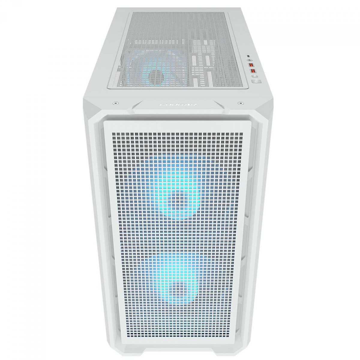 Gabinete Gamer Cougar MX600 Mini RGB White, Mini Tower, Vidro Temperado, MATX, Com 3 Fans, Branco, 385GC90.0002
