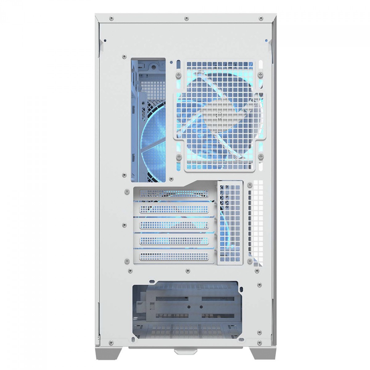 Gabinete Gamer Cougar MX600 Mini RGB White, Mini Tower, Vidro Temperado, MATX, Com 3 Fans, Branco, 385GC90.0002