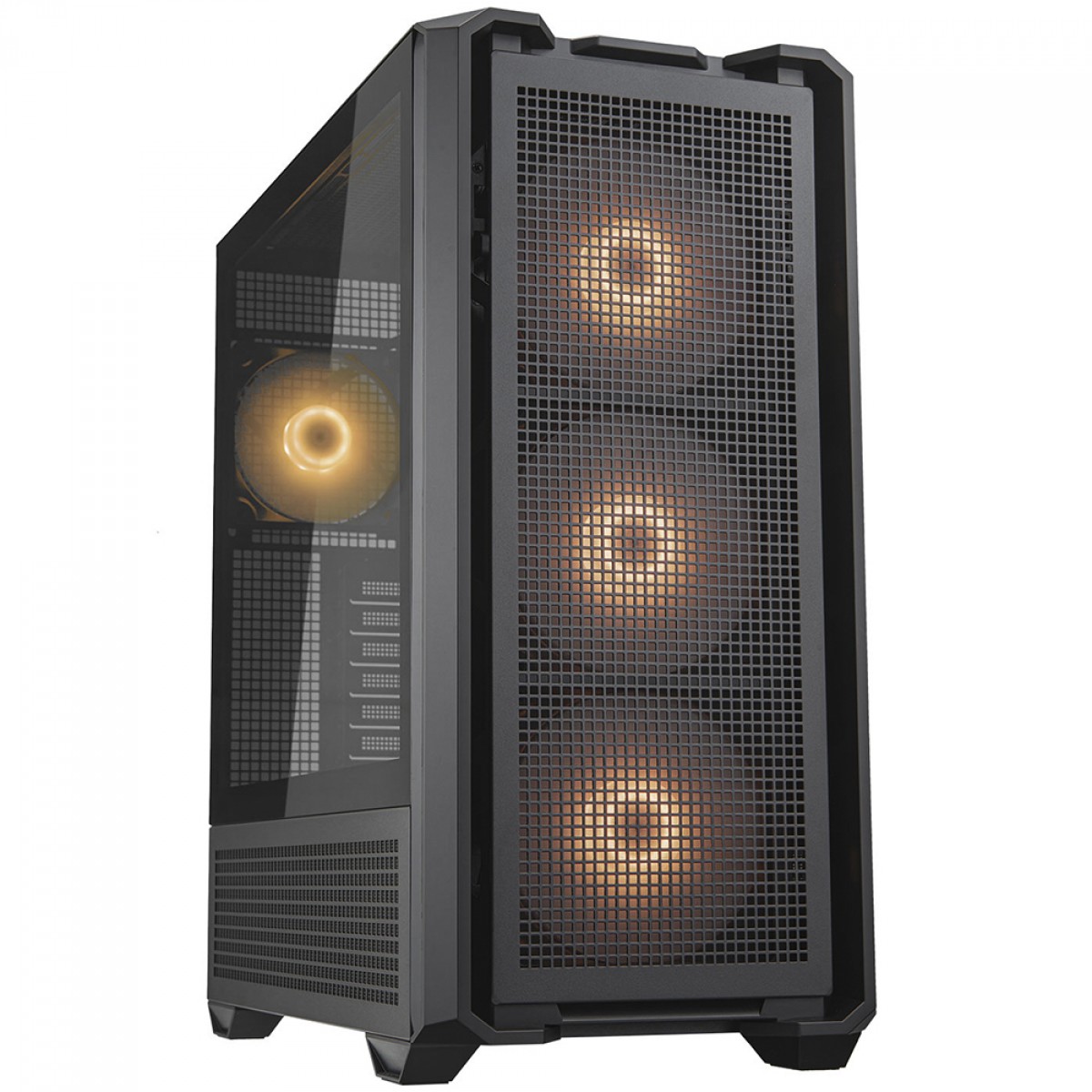 Gabinete Gamer Cougar MX600 RGB, Full Tower, Vidro Temperado, E-ATX, Preto, Sem Fonte, Com 4 Fans, 3857C90.0001