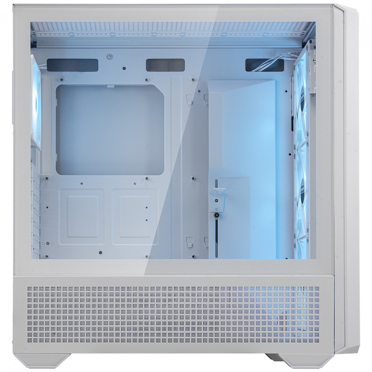Gabinete Gamer Cougar MX600 RGB White, Full Tower, Vidro Temperado, EATX, Com 4 Fans, Branco, 3857C90.0002
