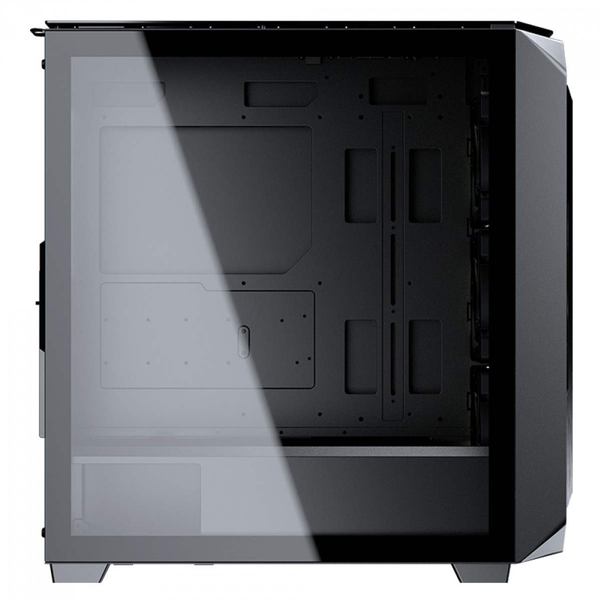 Gabinete Gamer Cougar MX670 RGB, Mid Tower, Vidro Temperado, E-ATX, Black, Sem Fonte, Com 3 Fans, 385UM60.0001