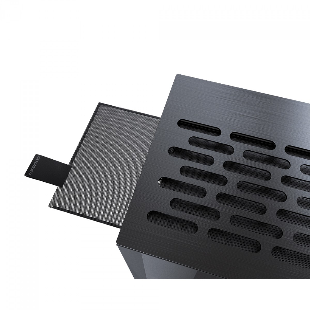 Gabinete Gamer Cougar MX670 RGB, Mid Tower, Vidro Temperado, E-ATX, Black, Sem Fonte, Com 3 Fans, 385UM60.0001