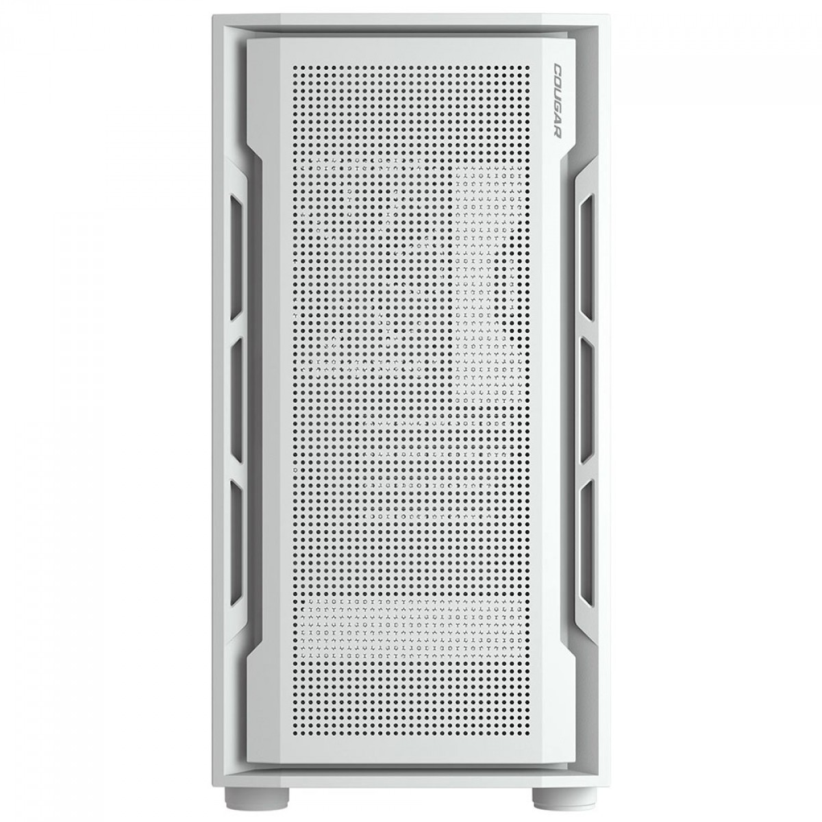 Gabinete Gamer Cougar Uniface Mini, Mini Tower, Vidro Temperado, MATX, Com 1 Fan, Branco, 3855C90.0002