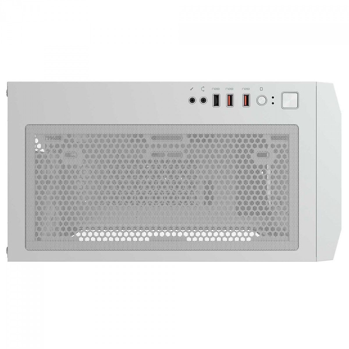 Gabinete Gamer Cougar Uniface Mini, Mini Tower, Vidro Temperado, MATX, Com 1 Fan, Branco, 3855C90.0002