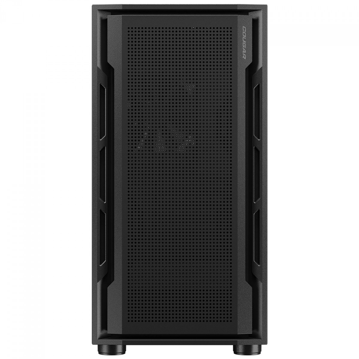 Gabinete Gamer Cougar Uniface Mini, Mini Tower, Vidro Temperado, MATX, Com 1 Fan, Preto, 3855C90.0001