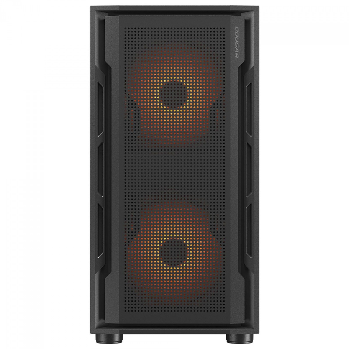 Gabinete Gamer Cougar Uniface Mini RGB, Mini Tower, Vidro Temperado, MATX, Com 3 Fan, Preto, 3855C90.0003