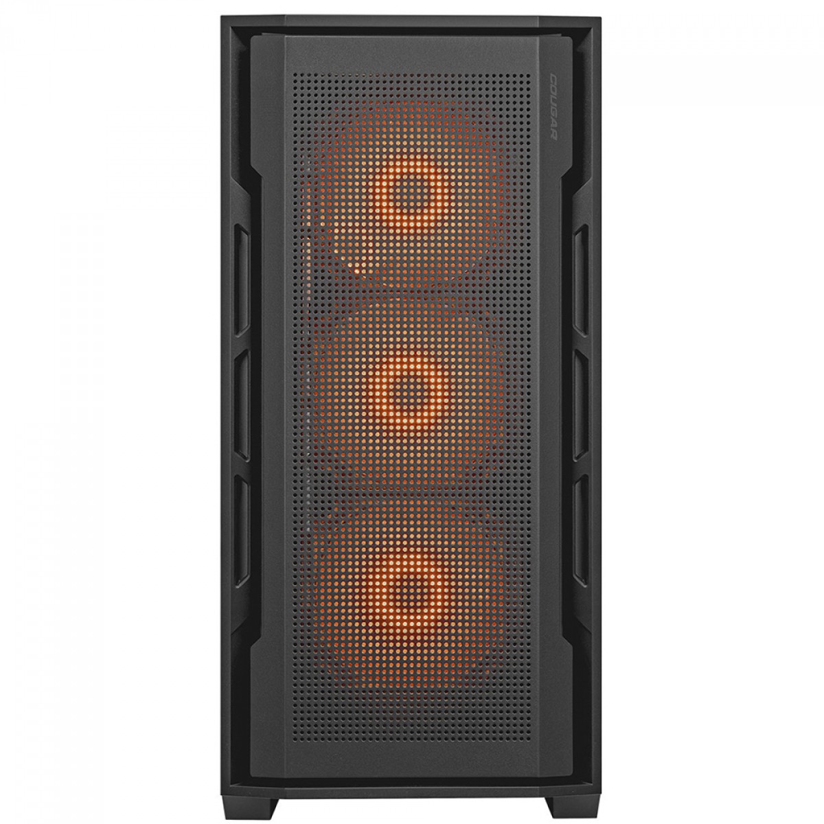 Gabinete Gamer Cougar Uniface RGB, Mid Tower, Vidro Temperado, EATX, Com 4 Fans, Preto, 385C780.0001
