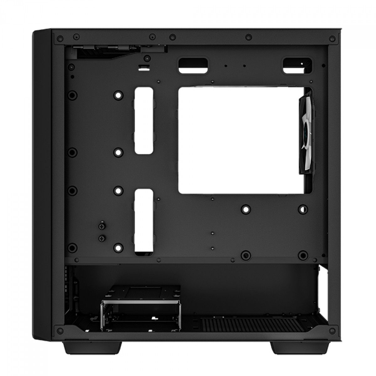 Gabinete Gamer DeepCool CC360 BK ARGB, Black, Mid Tower, Vidro Temperado, MATX, Sem Fonte, Com 3 Fans, R-CC360-BKAPM3-G-1