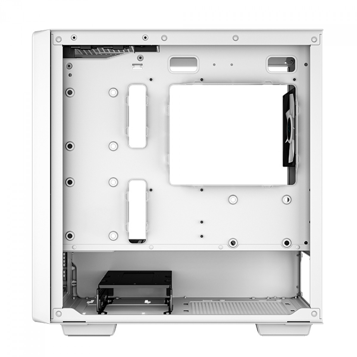 Gabinete Gamer DeepCool CC360 WH ARGB, White, Mid Tower, Vidro Temperado, MATX, Sem Fonte, Com 3 Fans, R-CC360-WHAPM3-G-1 