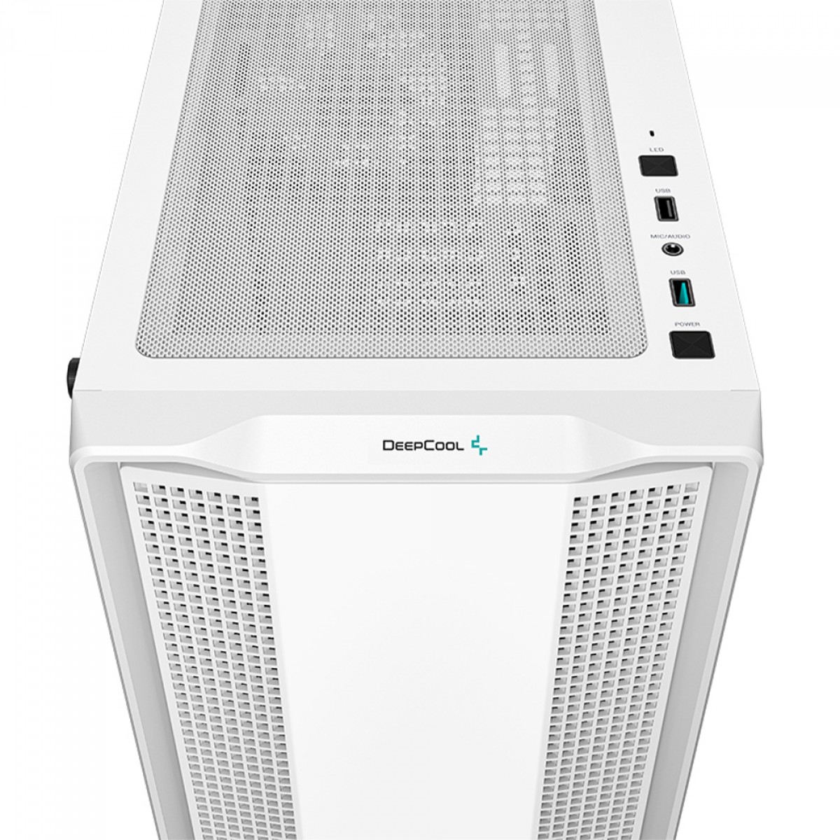 Gabinete Gamer DeepCool CC360 WH ARGB, White, Mid Tower, Vidro Temperado, MATX, Sem Fonte, Com 3 Fans, R-CC360-WHAPM3-G-1 