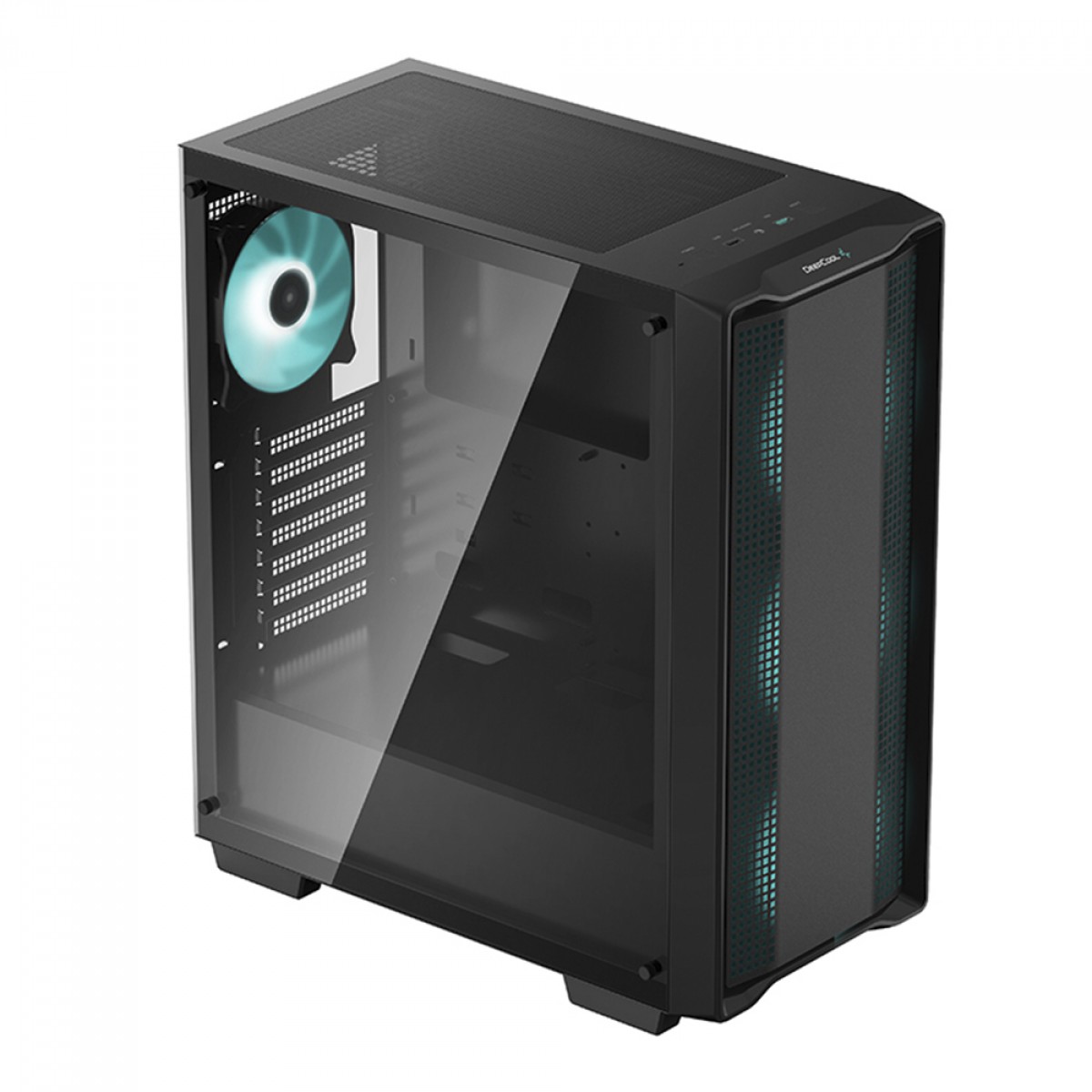 Gabinete Gamer DeepCool CC560, Black, Mid Tower, Vidro Temperado, ATX, Sem Fonte, Com 4 Fans, R-CC560-BKGAA4-G-1