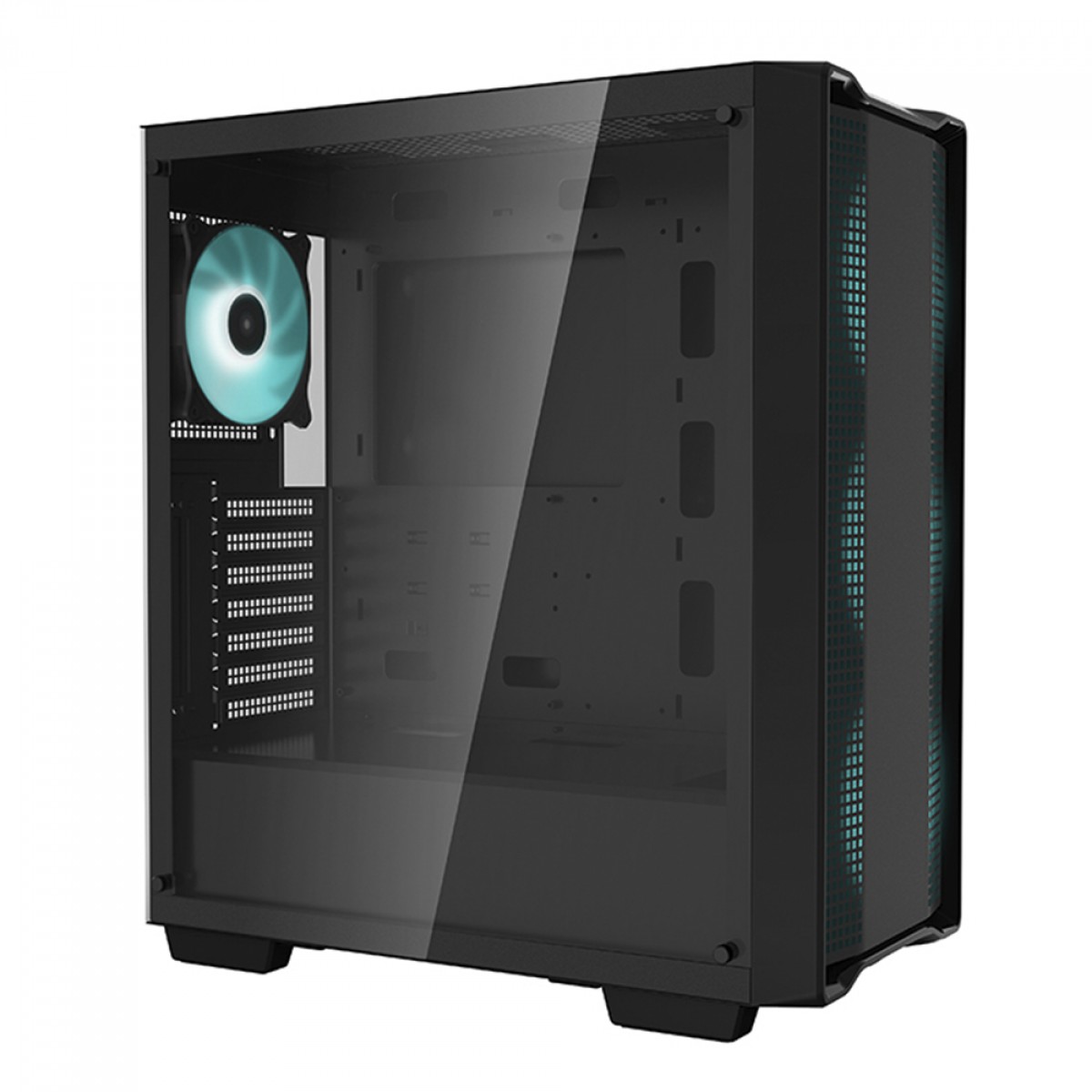 Gabinete Gamer DeepCool CC560, Black, Mid Tower, Vidro Temperado, ATX, Sem Fonte, Com 4 Fans, R-CC560-BKGAA4-G-1