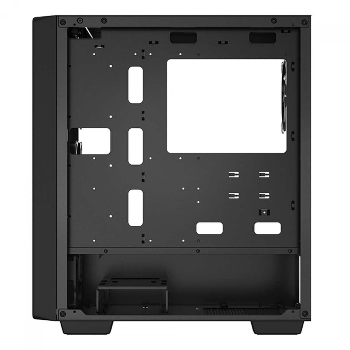 Gabinete Gamer DeepCool CC560, Black, Mid Tower, Vidro Temperado, ATX, Sem Fonte, Com 4 Fans, R-CC560-BKGAA4-G-1