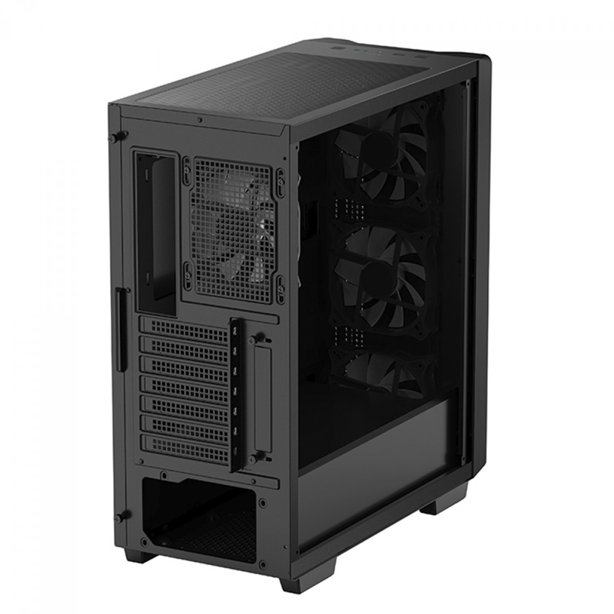 Gabinete Gamer DeepCool CC560, Black, Mid Tower, Vidro Temperado, ATX, Sem Fonte, Com 4 Fans, R-CC560-BKGAA4-G-1