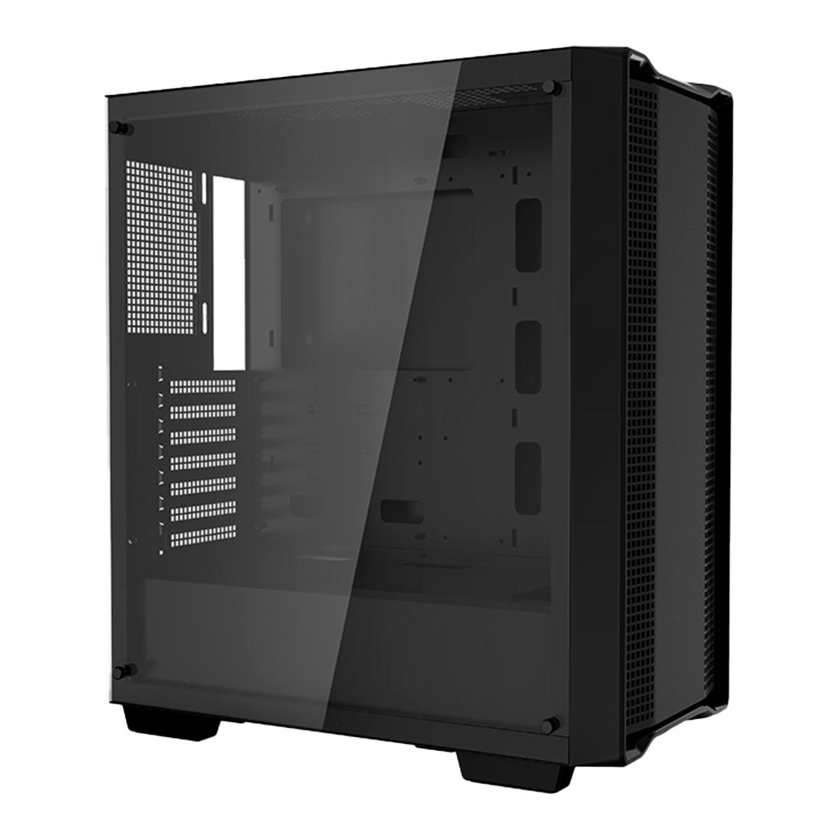 Gabinete Gamer DeepCool CC560 Limited, Black, Mid Tower, Vidro Temperado, ATX, Sem Fonte, Sem Fan, R-CC560-BKNAA0-C-1