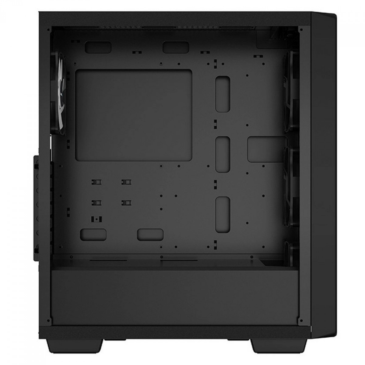 Gabinete Gamer DeepCool CC560 FS, Black, Mid Tower, Vidro Temperado, ATX, Sem Fonte, Com 4 Fans, R-CC560-BKTAA4-A-1 