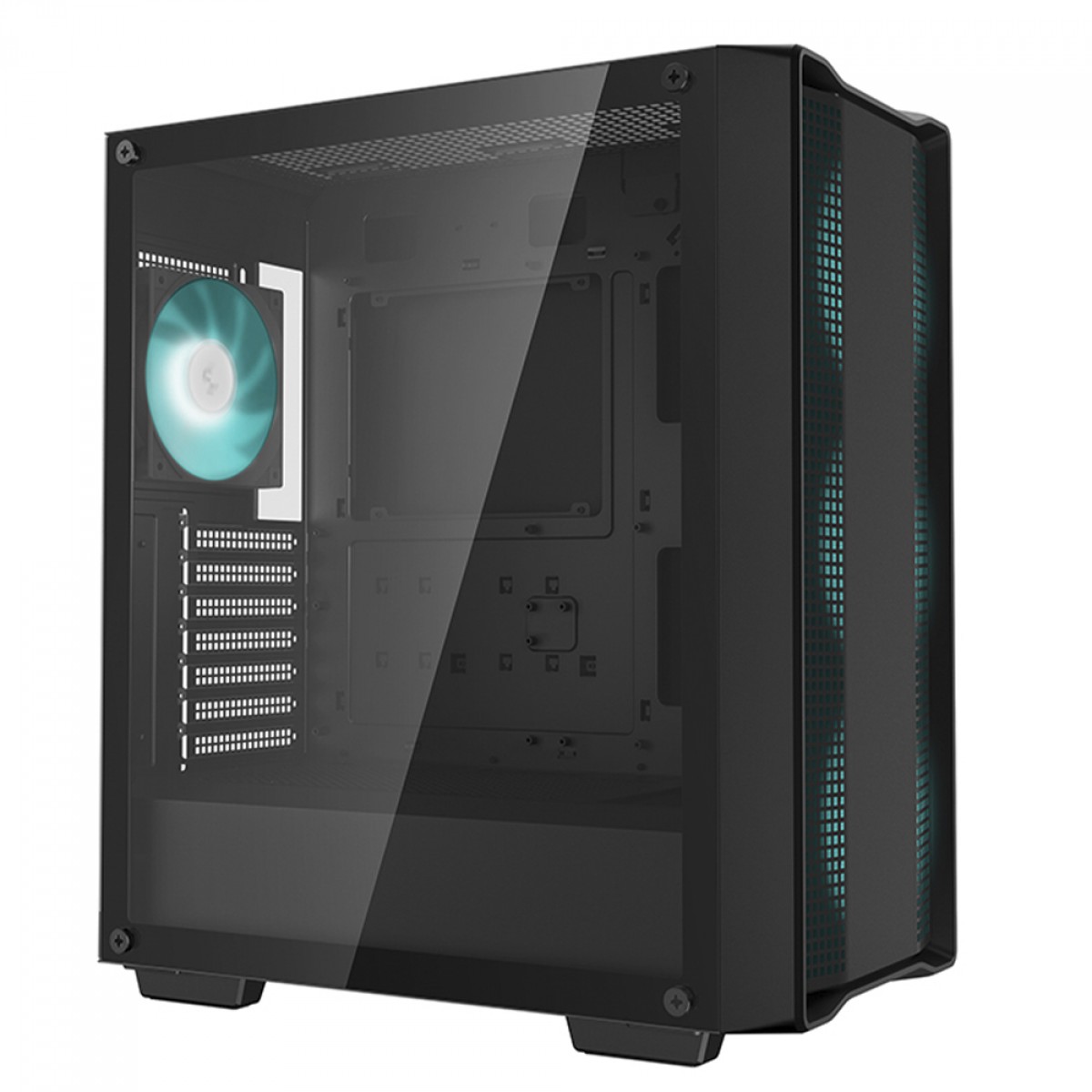 Gabinete Gamer DeepCool CC560 V2, Black, Mid Tower, Vidro Temperado, ATX, Sem Fonte, Com 4 Fans, R-CC560-BKGAA4-G-2