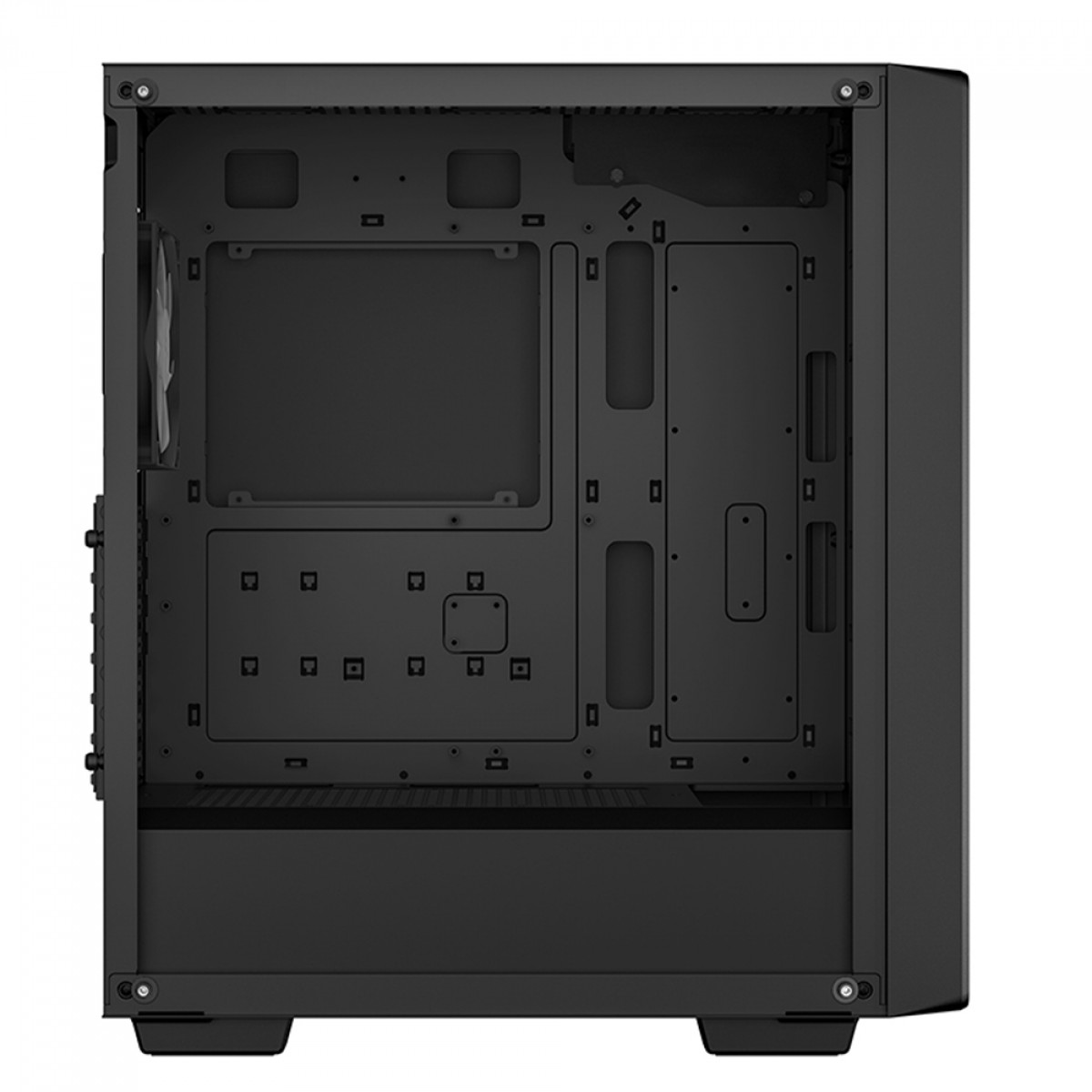 Gabinete Gamer DeepCool CC560 V2, Black, Mid Tower, Vidro Temperado, ATX, Sem Fonte, Com 4 Fans, R-CC560-BKGAA4-G-2