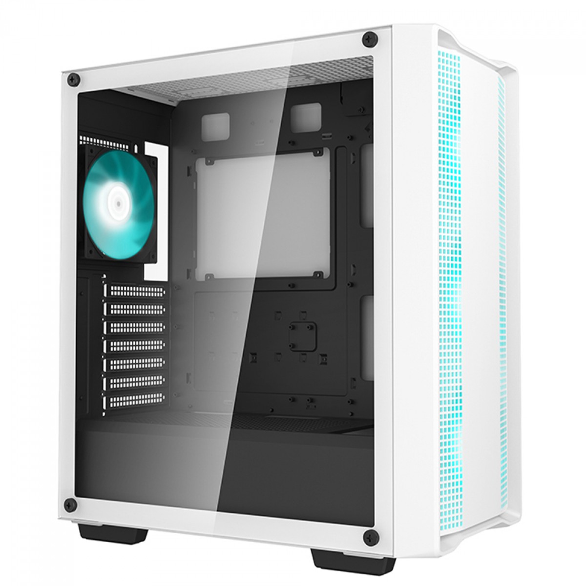 Gabinete Gamer DeepCool CC560 V2, White, Mid Tower, Vidro Temperado, ATX, Sem Fonte, Com 4 Fans, R-CC560-WHGAA4-G-2