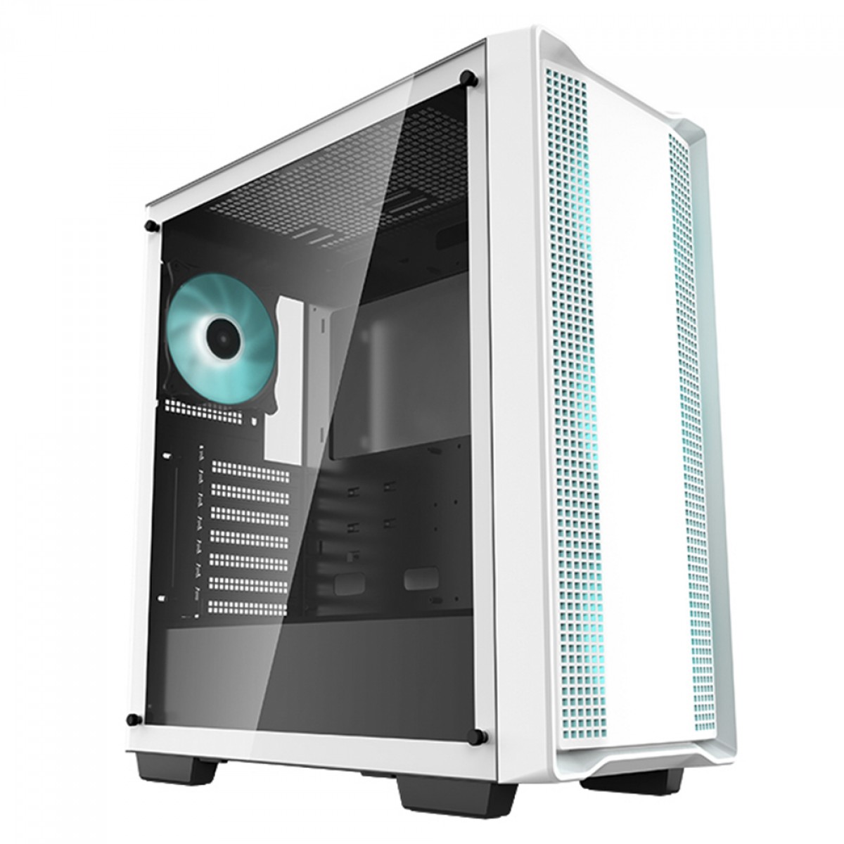 Gabinete Gamer DeepCool CC560 WH, White, Mid Tower, Vidro Temperado, ATX, Sem Fonte, Com 4 Fans, R-CC560-WHGAA4-G-1