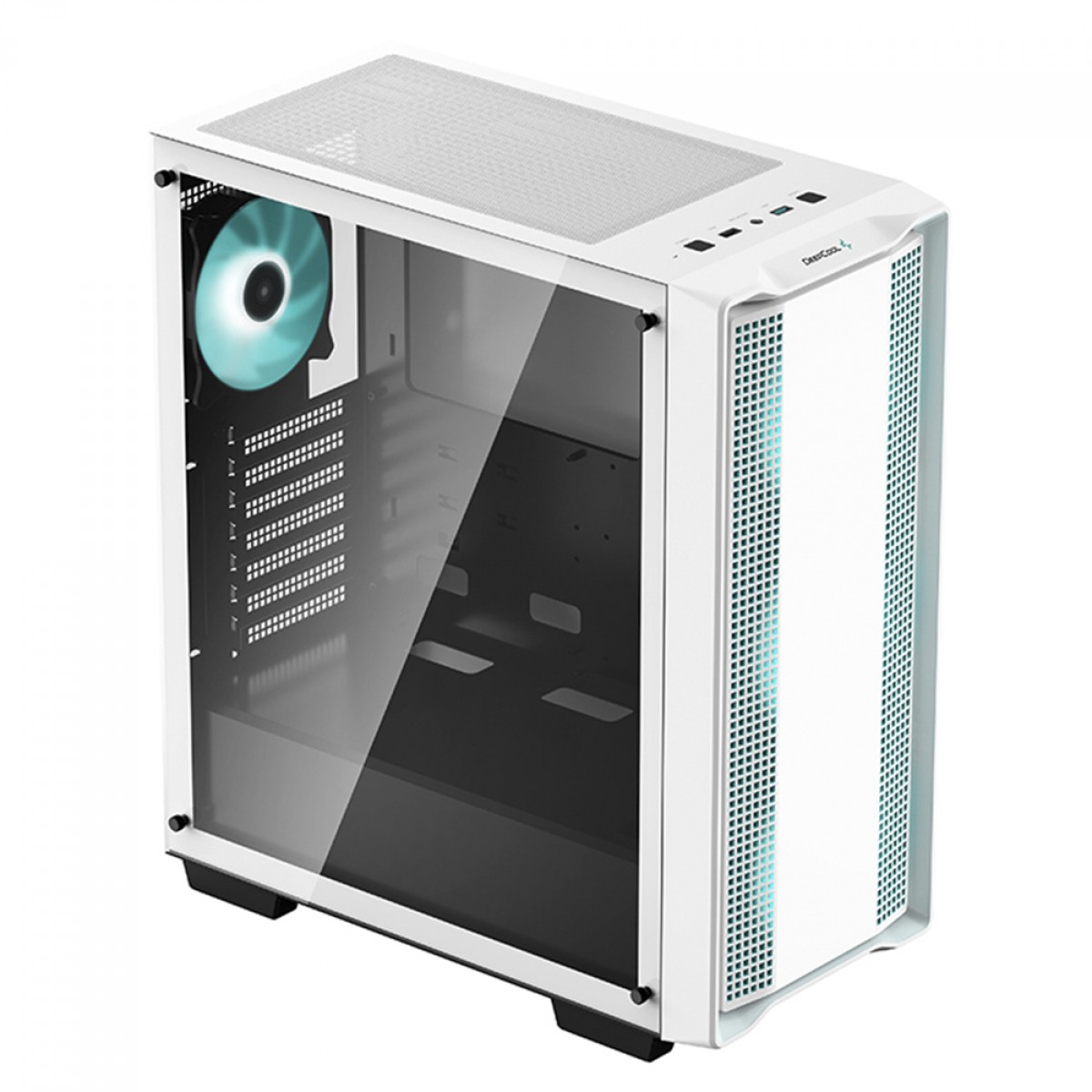 Gabinete Gamer DeepCool CC560 WH, White, Mid Tower, Vidro Temperado, ATX, Sem Fonte, Com 4 Fans, R-CC560-WHGAA4-G-1