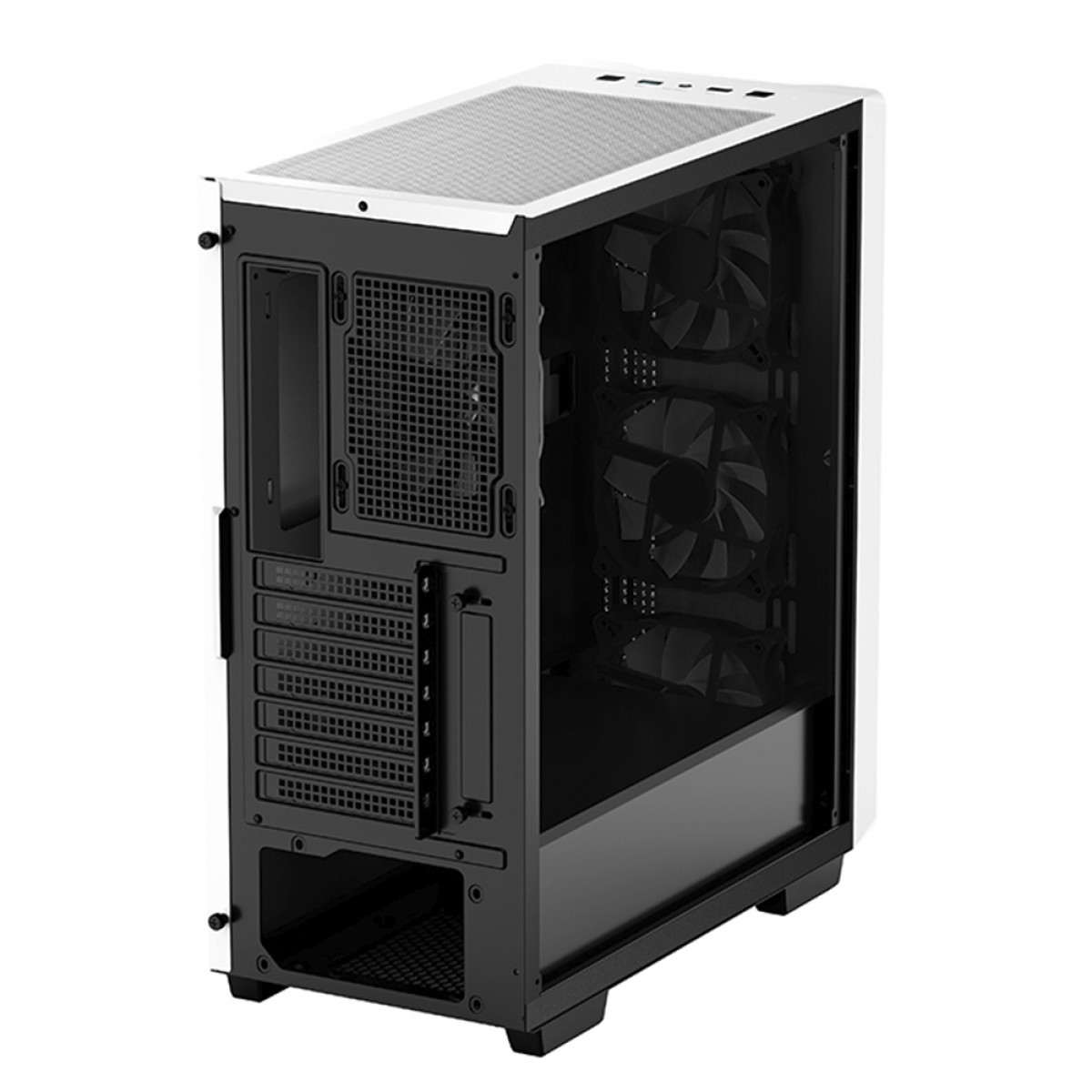 Gabinete Gamer DeepCool CC560 WH, White, Mid Tower, Vidro Temperado, ATX, Sem Fonte, Com 4 Fans, R-CC560-WHGAA4-G-1